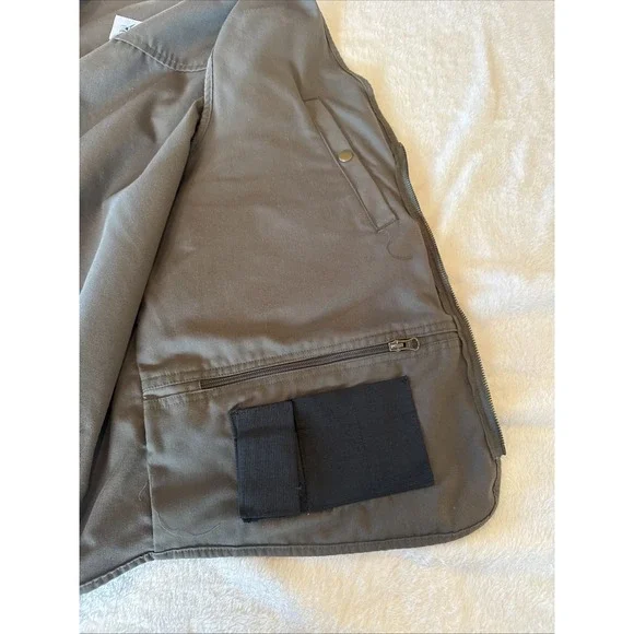 Blue Stone Conceal & Carry Vest Mens XL Safety Tactical Pockets Army Green USA - Picture 8 of 14
